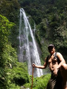 highest waterfall in Lombok